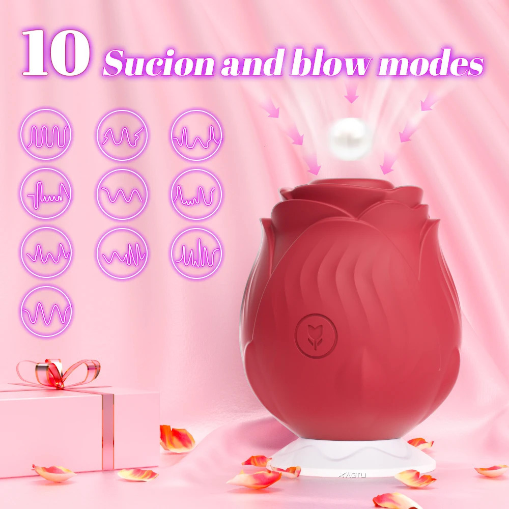 Powerful Sucking Vibrator for Women Vacuum Clitoris Stimulator Female Oral Nipple Clit Sucker Vibrating Adults Sex Rose-Toys 250515