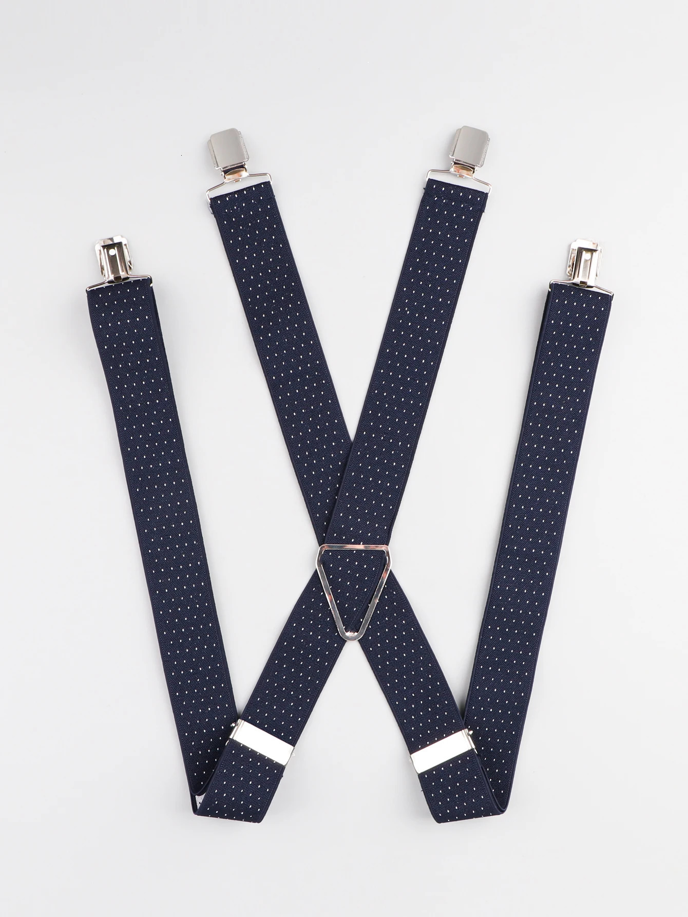 Stylish mens suspenders elastic white dot suspenders 250515