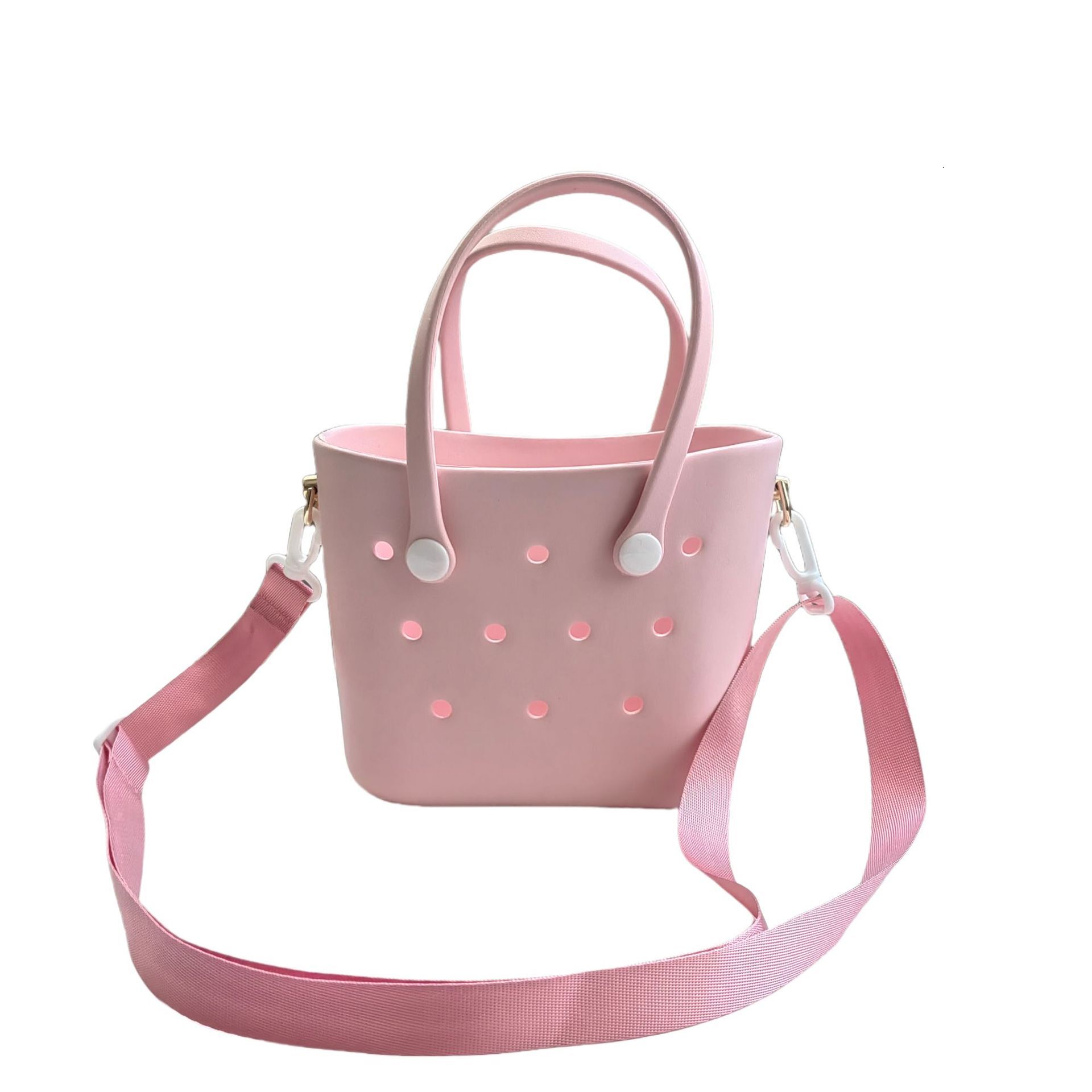 Trendy Crossbody Hole EVA DIY Matching Storage Beach Bag Daily Outdoor Fashion Handbag
