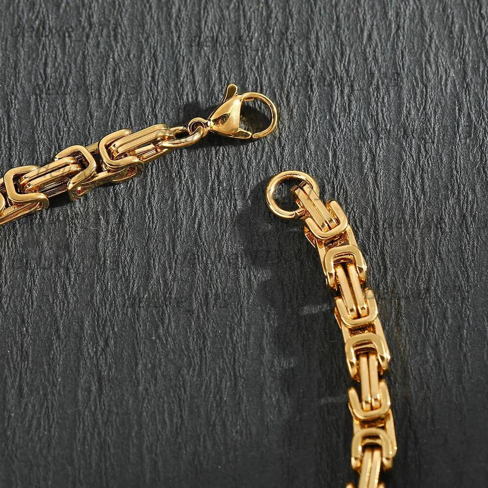 Necklaces Titanium Steel Hip Hop Personality Keel Necklace Gold Men Designer Chain