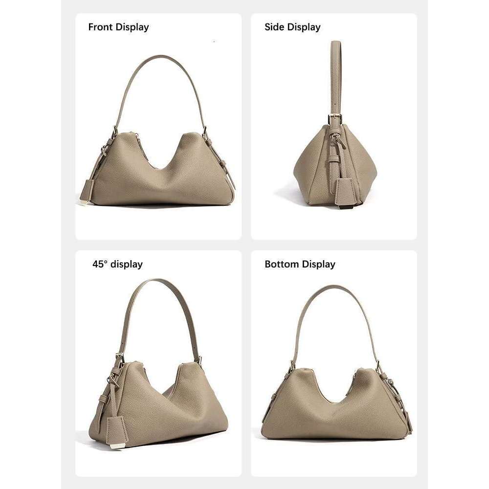 Zency Genuine Leather Satchel Bags For Women Simple Fashion Ladies Underarm Handbag Large Capacity Shoulder Bag 2025 New
