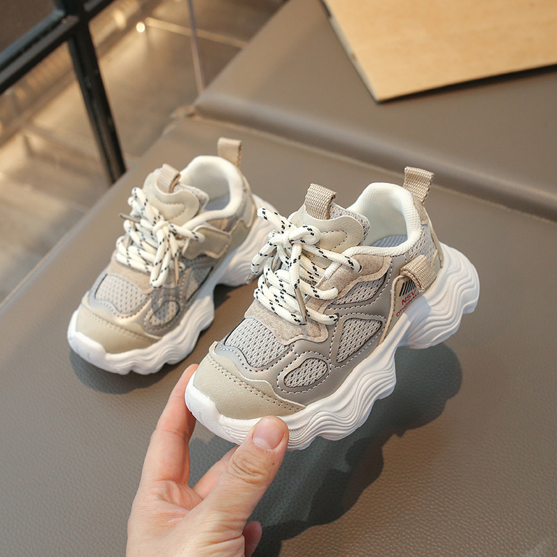 Children Sports Shoes Kids Sneakers Toddlers Boys Girls Casual Shoes Kidsnest Mesh Breathable Fashion School Running Shoes New Soft Sizes 5.5C-12.5C K