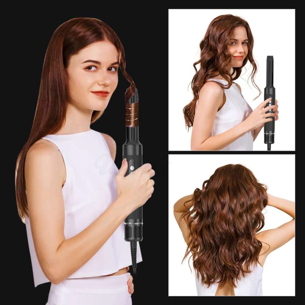 7 in 1 Professional Straightener 1400W Curler Electric Comb Dryer Brush Hot Volume Curlers Hair Style Set