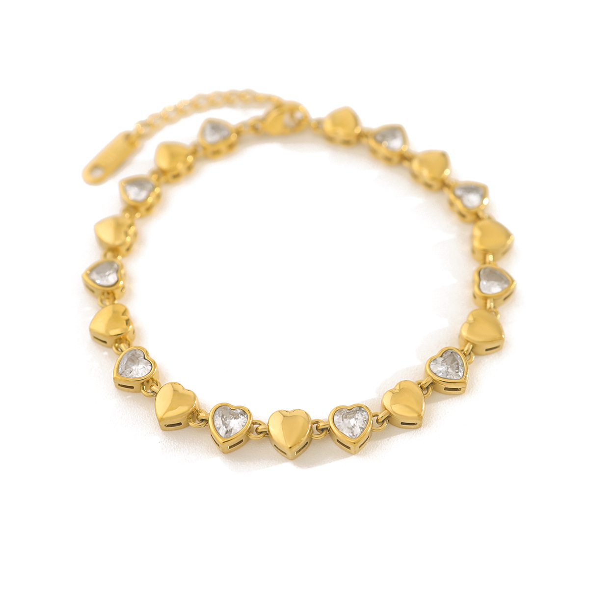 Gifting Idea Dazzling Heart-Stone Band Accessory for Everyday Use