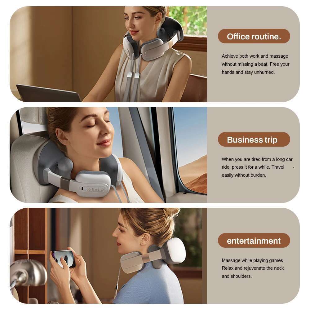 Simulated Finger Multifunctional Massager, Adjustable in Multiple Gears, Fully Wrapped Shoulder and Neck Massage Shawl, Constant Temperature Heating +