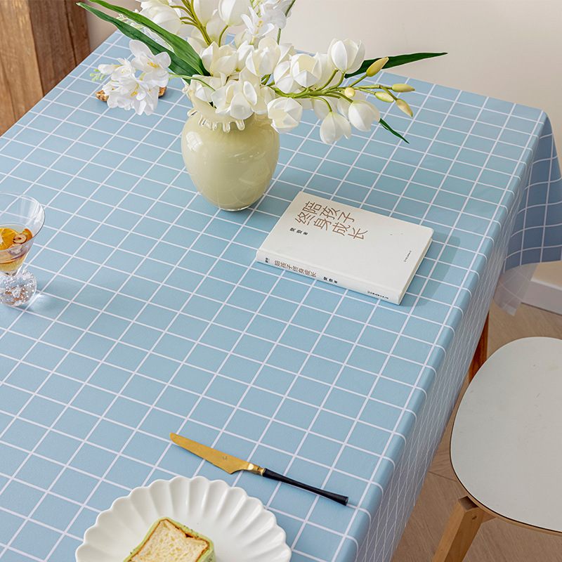 B401 waterproof tablecloth, oil-proof and wash-free new pvc table mat decorative table cloth home internet celebrity ins style coffee table cloth