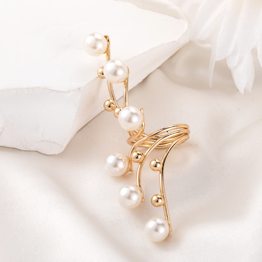 Chic Premium Design Pearls Unconventional Gap Thumb Ring