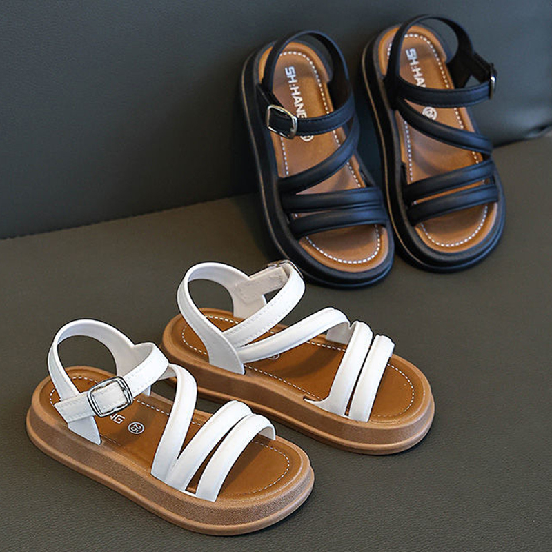 Baby Girls Sandals Summer Casual Toddlers Sandals Girls Flat Shoes Fashion Kidsnest Casual Non Slip Kids Sandals Youth Beach Shoes Size 21 - 35 Sizes 