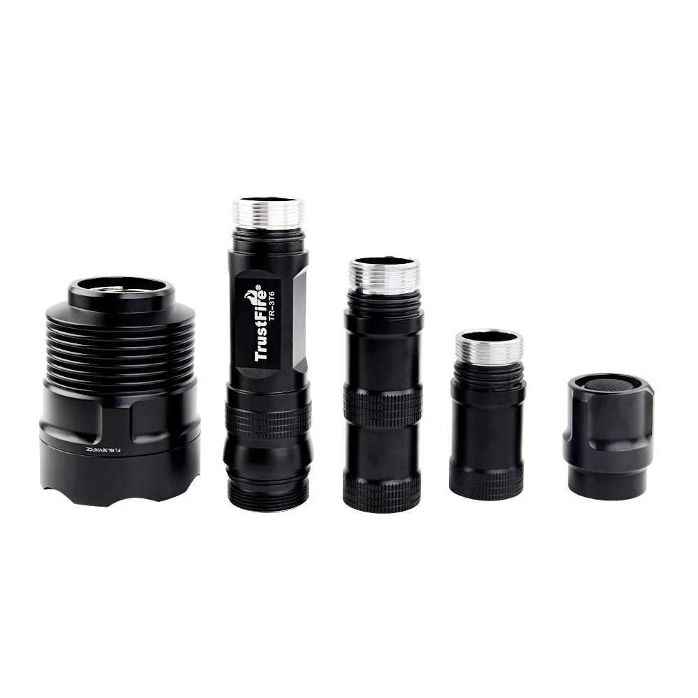 Original TrustFire( 3T6 TR-3T6) LED Flashlight Super Bright 3800 Lumens 5 Light Modes Large Tactical Torch (2x18650 / 3x18650 ) Z250514