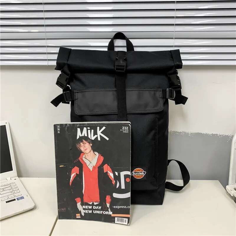 Functional Large Capacity Men's Fashion School for Teenager Boys Trend Brand Designer Backpack Male Oxford Bag
