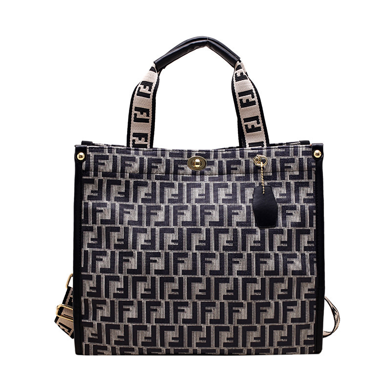 Free shipping 2025 new designer bag, fashionable commuting tote bag, high-end texture printed single shoulder diagonal cross bag for women