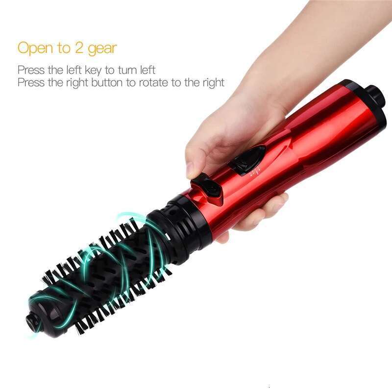 Electric Rotating Negative Ion Hair In 1 Round Hot Air Spin Set Volumizer Blow Dryer Brush With 2 Brushes