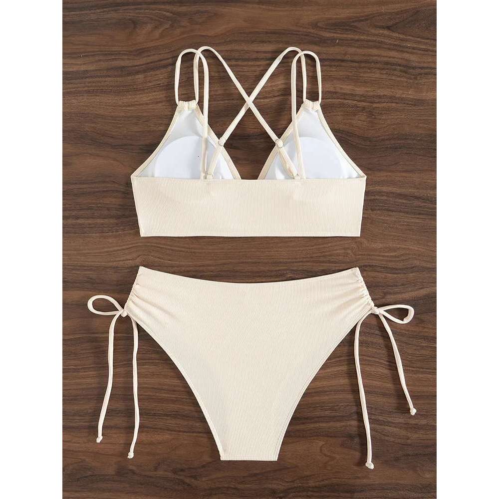 2025 Two Piece Swimsuit Women Bikini Set High Waist Swimwear Monokini Bathing Suit Female Summer Beach Bodysuit Dress