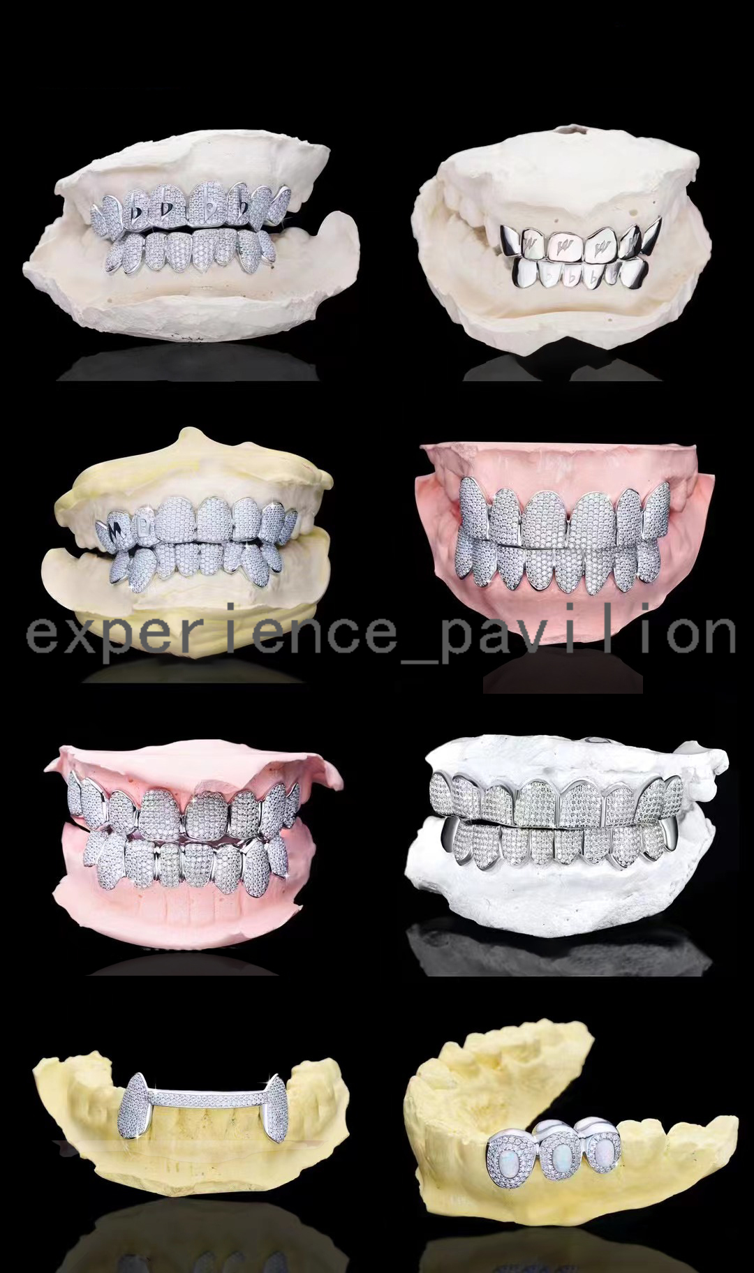 Jewelry Fully Iced Out Diamond Grillz Rapper Jewelry Custom Made VVS Moissanite Grillz