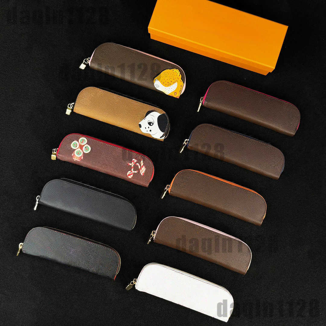 Fashion Pen Bag Pencil Pouch Makeup Bag Lady Cosmetic Bags Zipper Cylinder Bag Woman Designer Handbag Barrel Bag Wallet Purses Handbags Toiletry Bag Lipstick Case