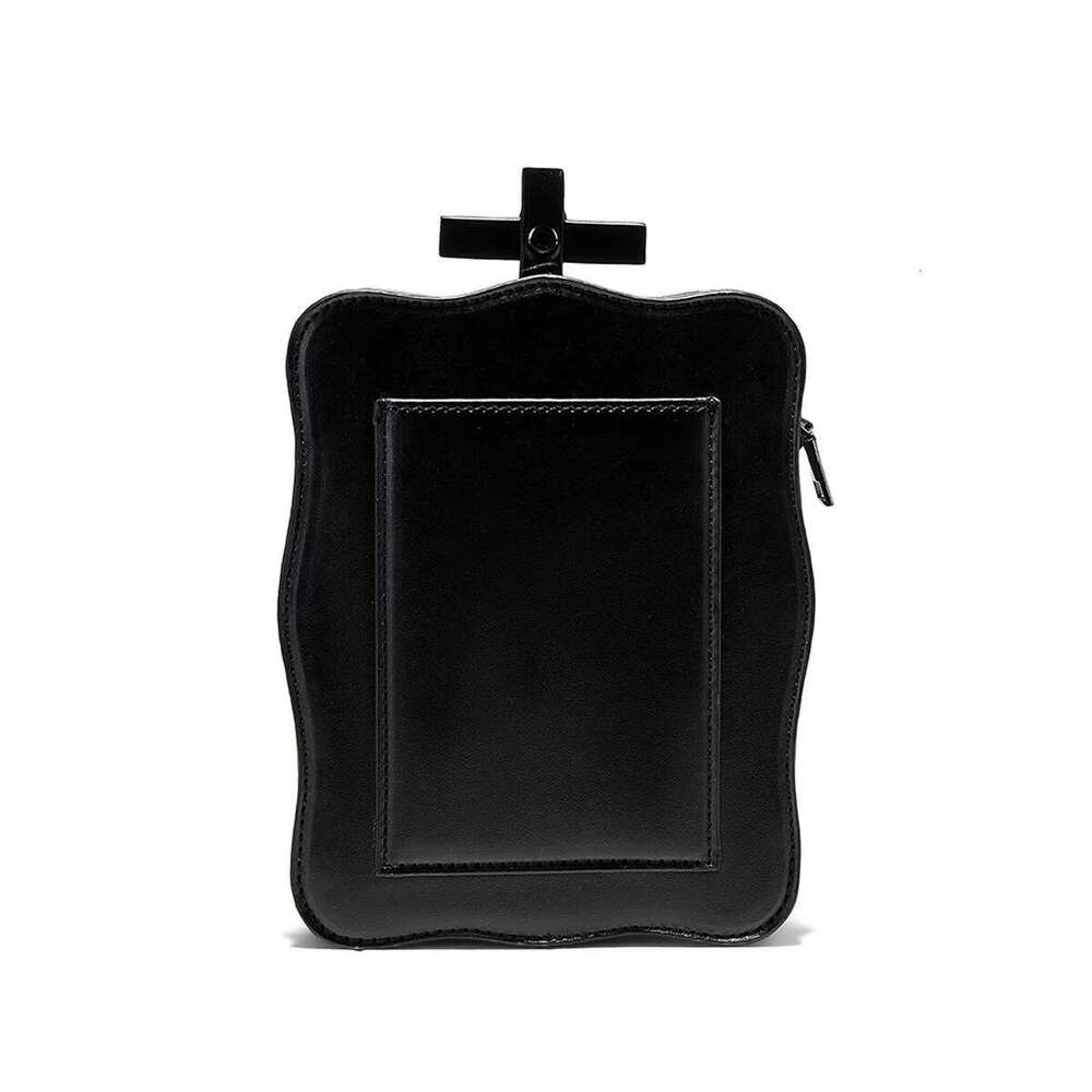 Halloween Theme Punk Rivet Skull Shape Shoulder Bag, PU Leather Skeleton Flap With Zipper Closure Dark Gothic Crossbody Bag