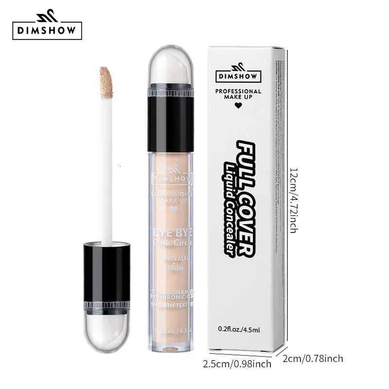 Long Lasting Matte Liquid Concealer with Brush Head Eye Concealer Moisturising Concealer Acne SpotsFreckles Dark Eye Circles 250512