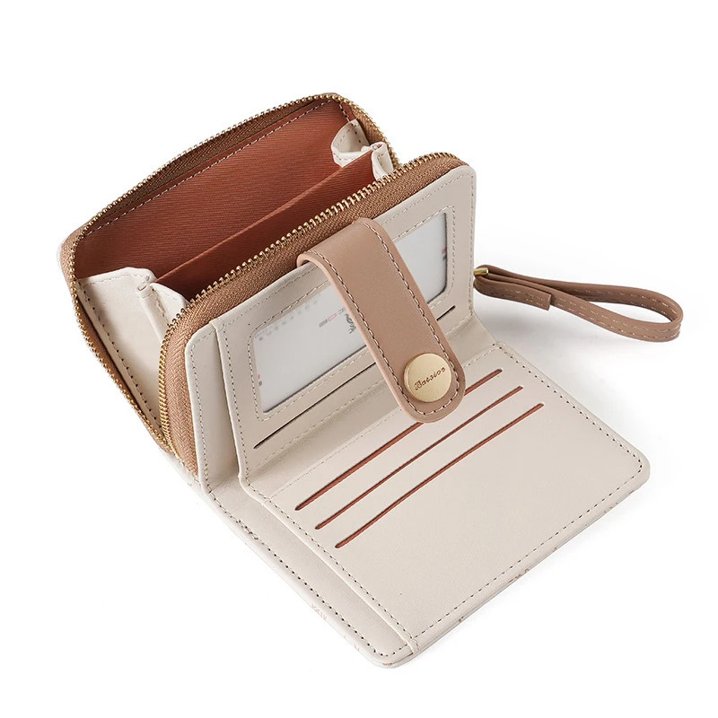 Japanese Cute Cat Wallet Short Student ID Bank Card Holder Money Bag Zipper Wallets For Women Key Storage Purse Coin Purse 250514