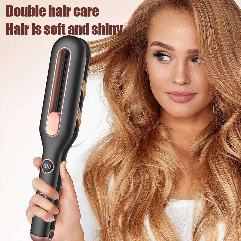 New Arrival 2 In 1 And Curls multi Portable Ceramic Tourmaline Hair Straightener Flat Iron