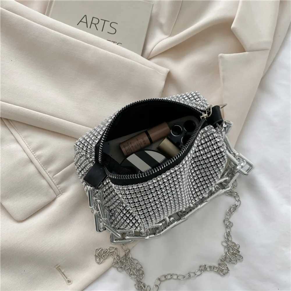 Womens Bag Silver Chic Crossbody Bag Luxury Designer Small Shoulder Bag Fashion Gold Mini Coin Purse Handbag for WomanXJ250515