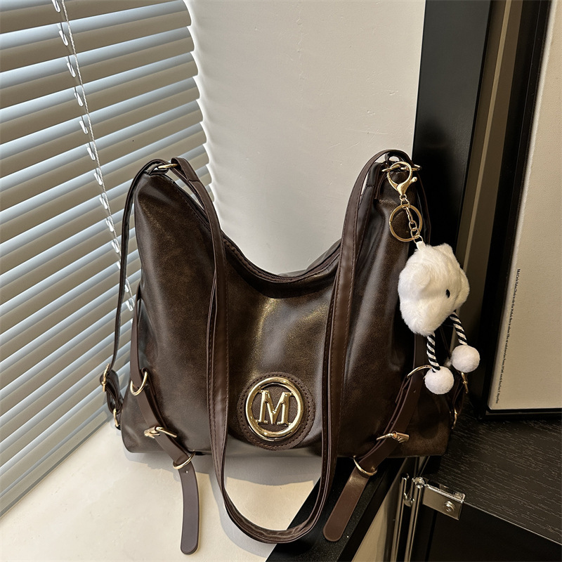 Free Delivery Designer Bag Large Capacity Tote For Women 2025 New Casual Versatile Crossbody Student Multi Purpose Backpack Luxury Bag
