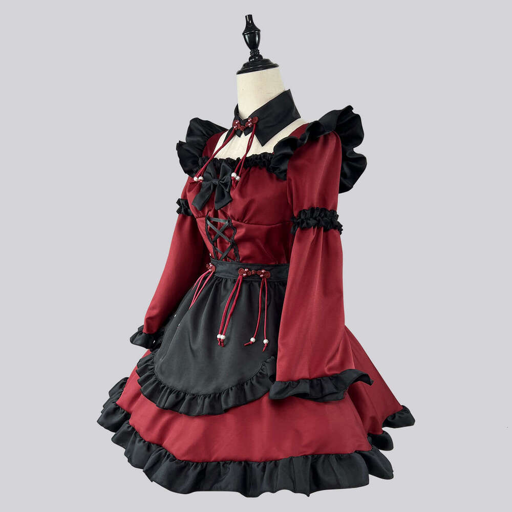 New style~Chinese style Gothic little devil Lolita maid dress anime COS costume performance