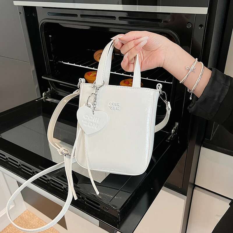 Crocodile-Emed Handbag, Structured Top Handle Bag With Detachable Shoulder Strap & Lock Closure
