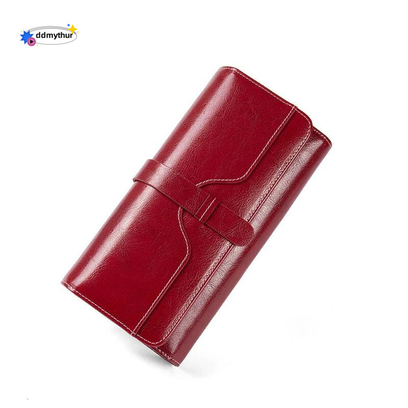 Designer Women's WalletsLong Handbags RFID Card Holder Wallet for Women Genuine Leather Purses High Quality Female Purse ddmythur