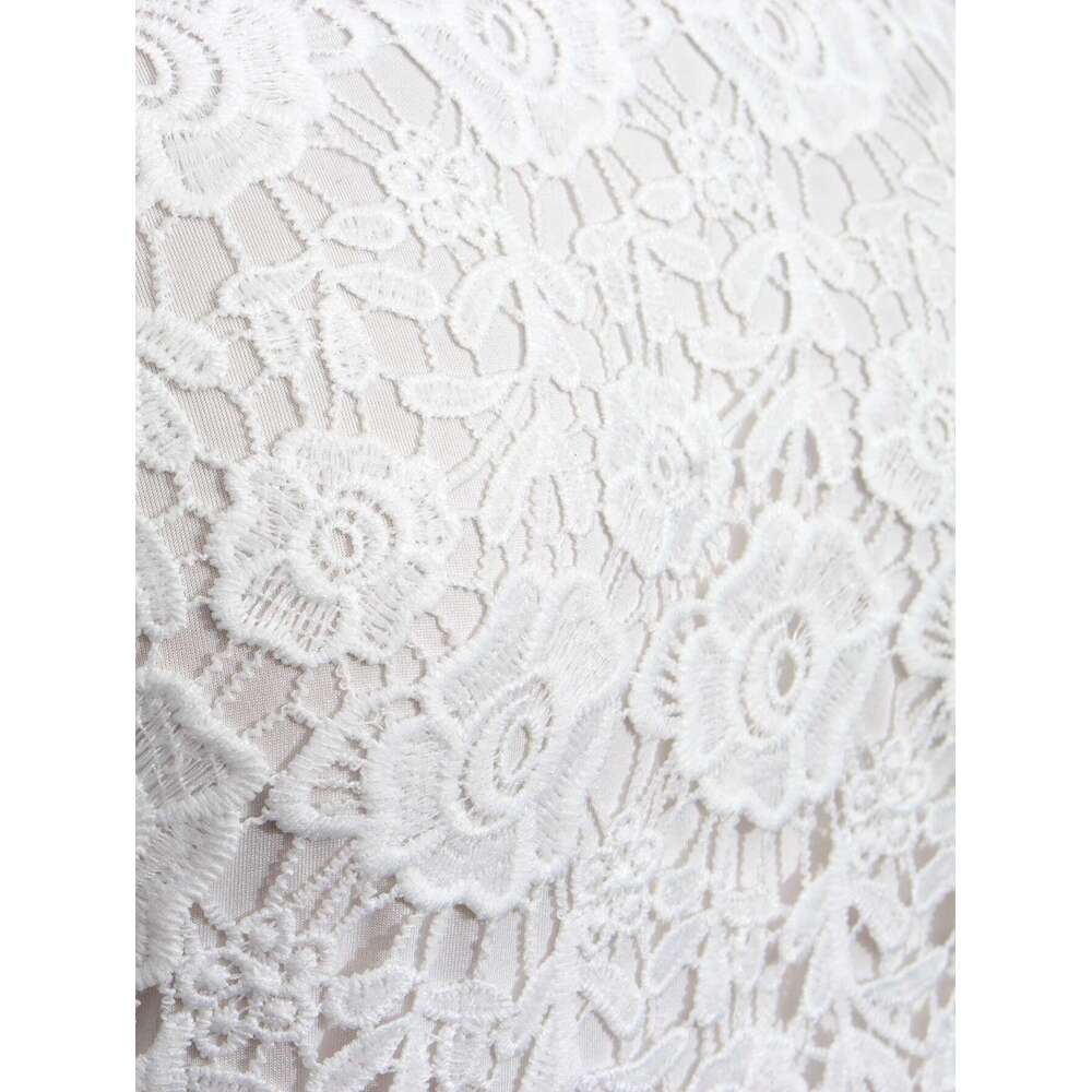 Plus Size Elegant Party Dresses White Woman Summer Embroidery Floral Wedding Guest Slim Pencil Midi Dress Vestidos