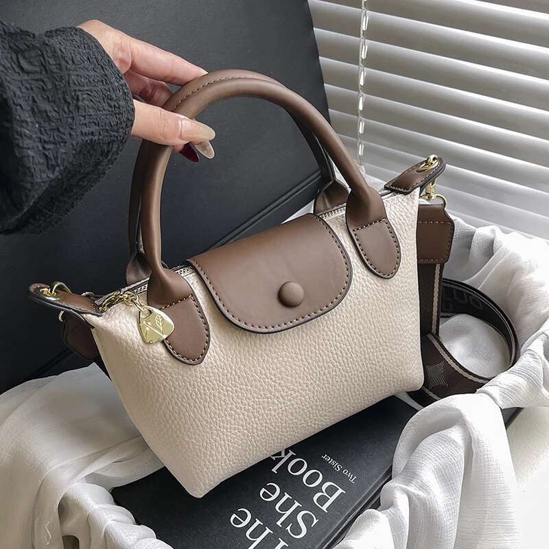 Stylish Vintage Leather Crossbody Purse - Casual Handbag With Paris Fashion Letter & Adjustable Shoulder Strap