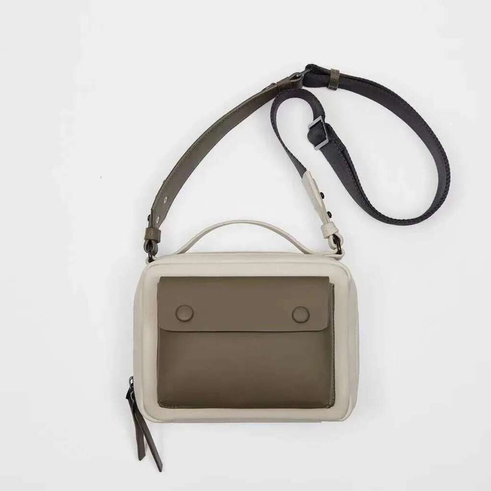 Crossbody Bags For Men Fashion Simple Design Patchwork Handbags And Purses Wide Strap Square Casual Messenger Bag
