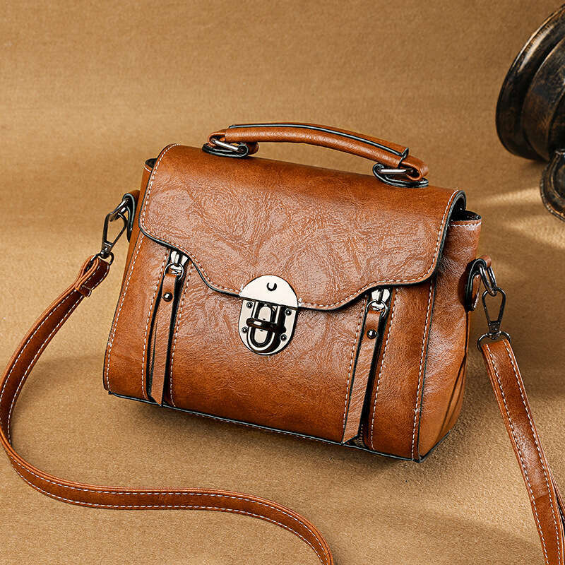 Direct supply crossbody women's retro hand-held shoulder fashionable small square bag 2025 temperament versatile new trend ins