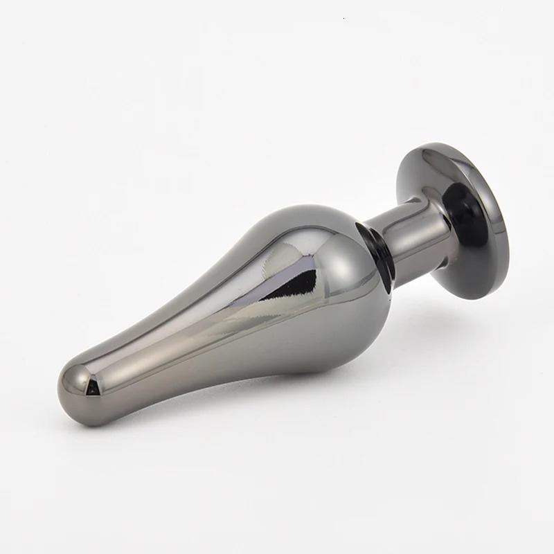 Gun Color Stainless Steel Anal Plug Dildo Sex Toys Products 3 Sizes Butt Plug For Women Sex Adult Game Prostate Massager 250515