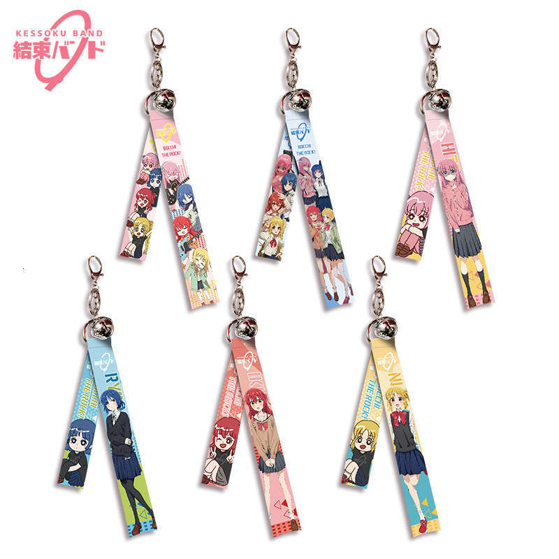 Solitary Rock Anime Ribbon Pendant Keychain Backpack Hanging Decoration Campus Peripheral Gifts