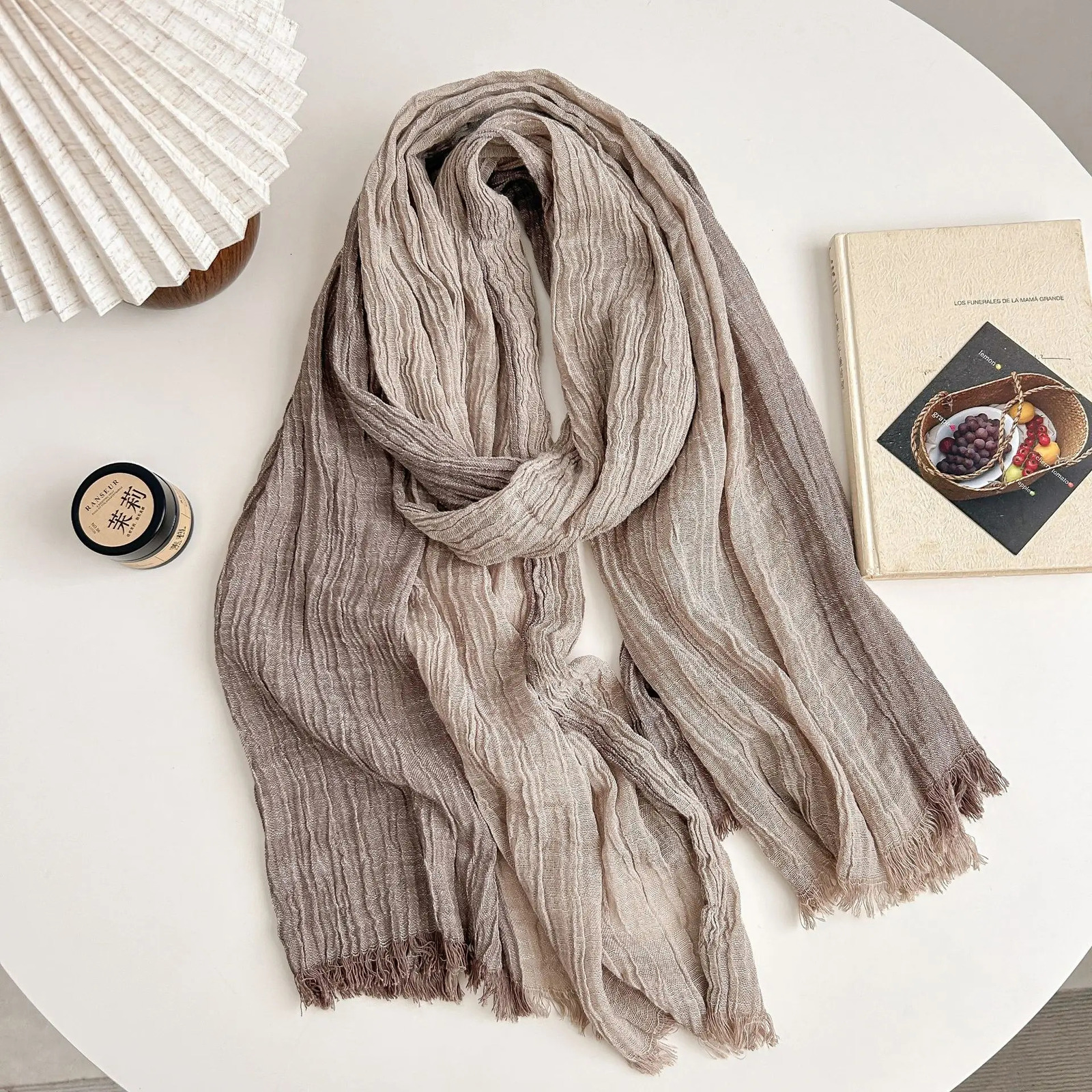 Cotton Linen Striped Scarf for Men Autumn Winter Patchwork Scarves Warm Neckerchief Male Accessories Bufanda Shawl 250514