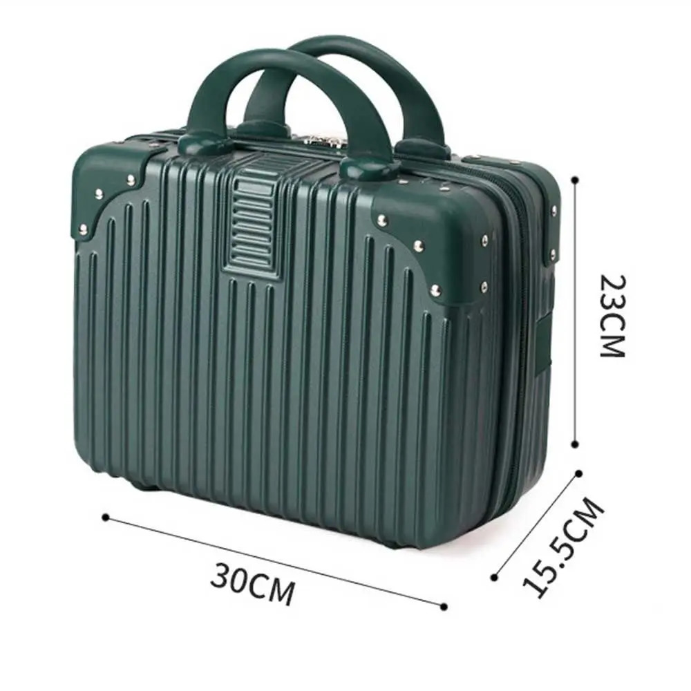 14 inch Lightweight Mini Travel Suitcase Cosmetic Box Waterproof Hand Luggage Organizer Makeup Case Protable Small Boarding Case 250514
