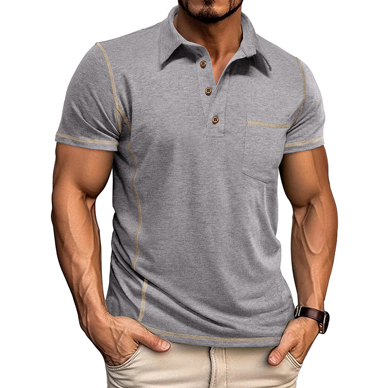 2025 Summer Men's New Short Sleeve Collar Designer Designs Fashionable Polo Shirt