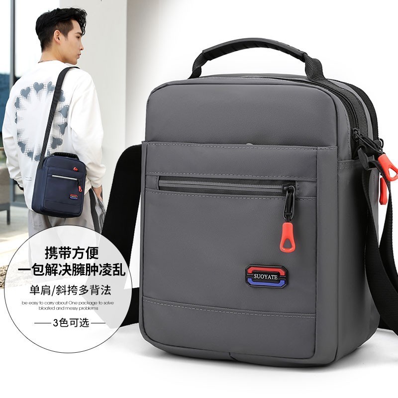Mens bag trend 2022 winter new simple casual single shoulder crossbody handbag trend mens casual bag 231114
