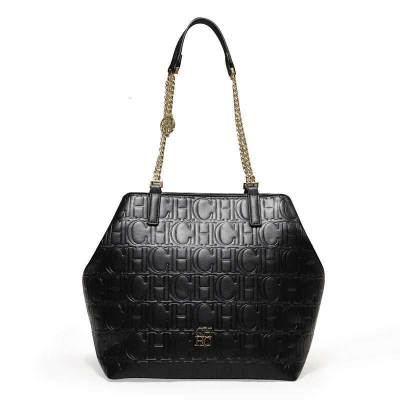 CH Women's Solid Colour Crossbody Premium Sense Fashion Shoulder Bag Large Capacity High Quality Handbag Letter Print Em