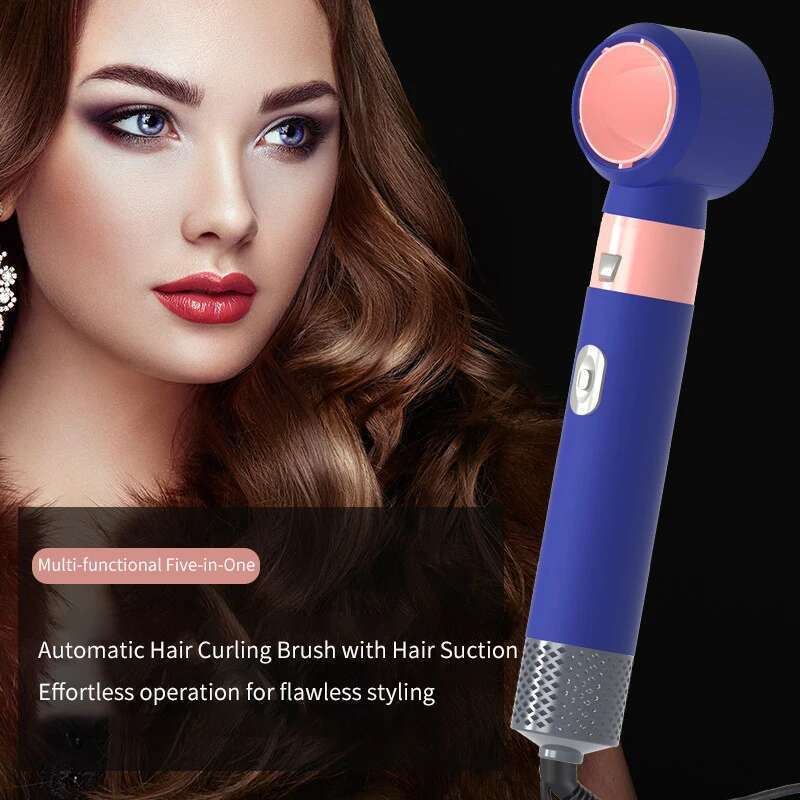 US/UK/EU 5 in 1 Straight Tool Automatic Curling Hair Dryer with Curlers Styling Carrying negative ions