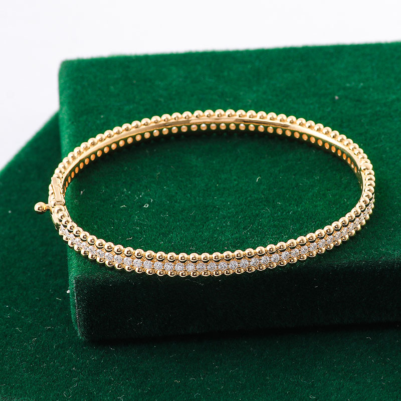 Provence Jewelry New Design Jewelry Diamond Bracelets Sterling 925 Silver with yellow gold plated 5mm 7inch Moissanite diamond Tennis Chain Bangle Bra