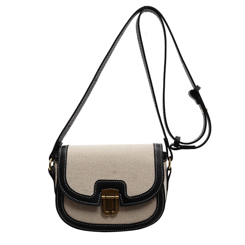 Small Niche Design Luxury Bag Fashionable Contrasting New Free Delivery Designer Bag Color Women's 2025 Spring New Saddle Bag Feeling Single Shou