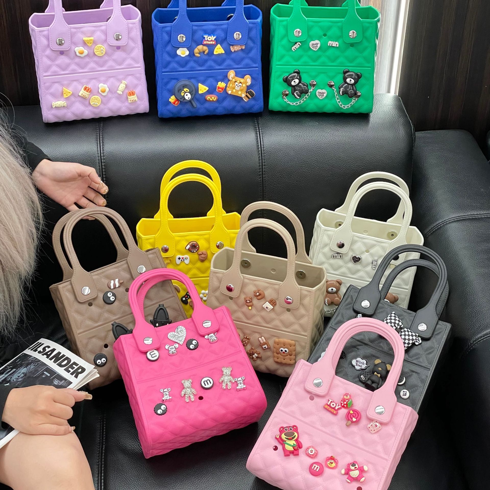 EVA Cave New Ins Beach High Beauty DIY Accessories Small Square Bag Waterproof Handbag