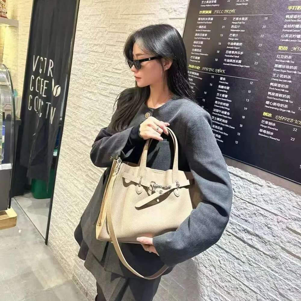 Quality Female Handbag Genuine Leather Tote Bag Designer Women Hand Bags Ladies Shoulder Big Size Fashion New Top Handle