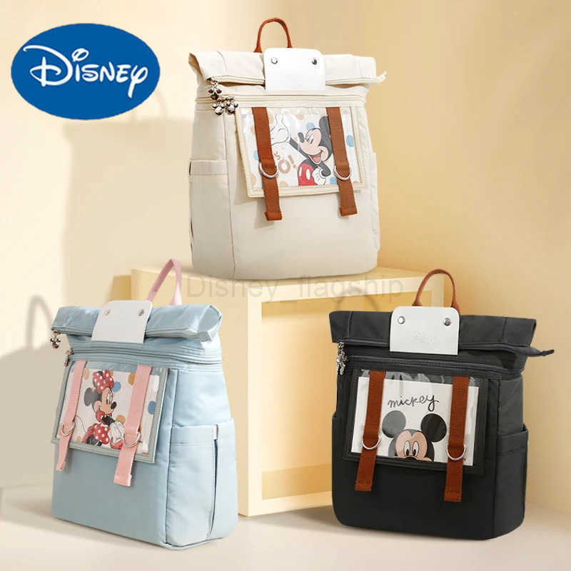 Disney Baby Diaper Bag Backpack Mother Maternity Travel Stroller Nappy Backpack Large Capacity Mummy Nursing Bag For Baby CareXJ250515