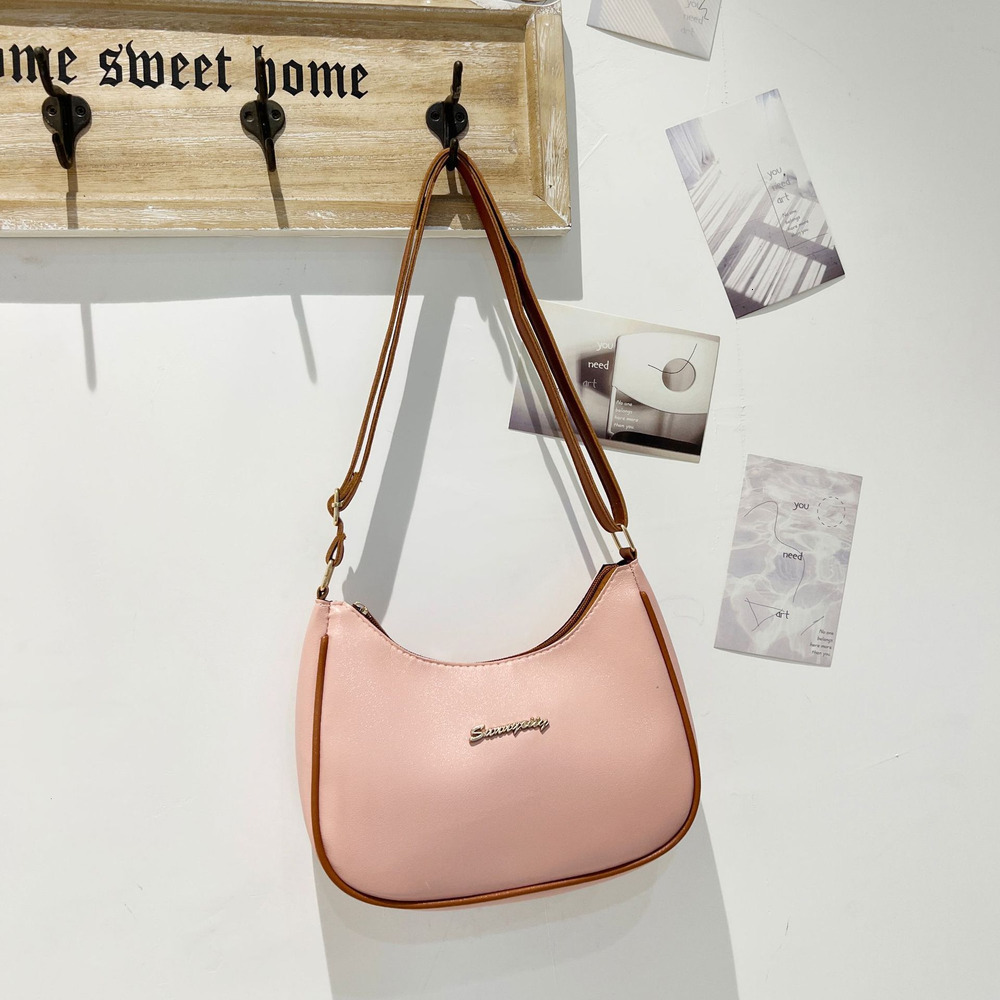 Contrast underarm bag 2025 Ladies Handbag High end Crossbody Women's Korean version Shoulder Bag