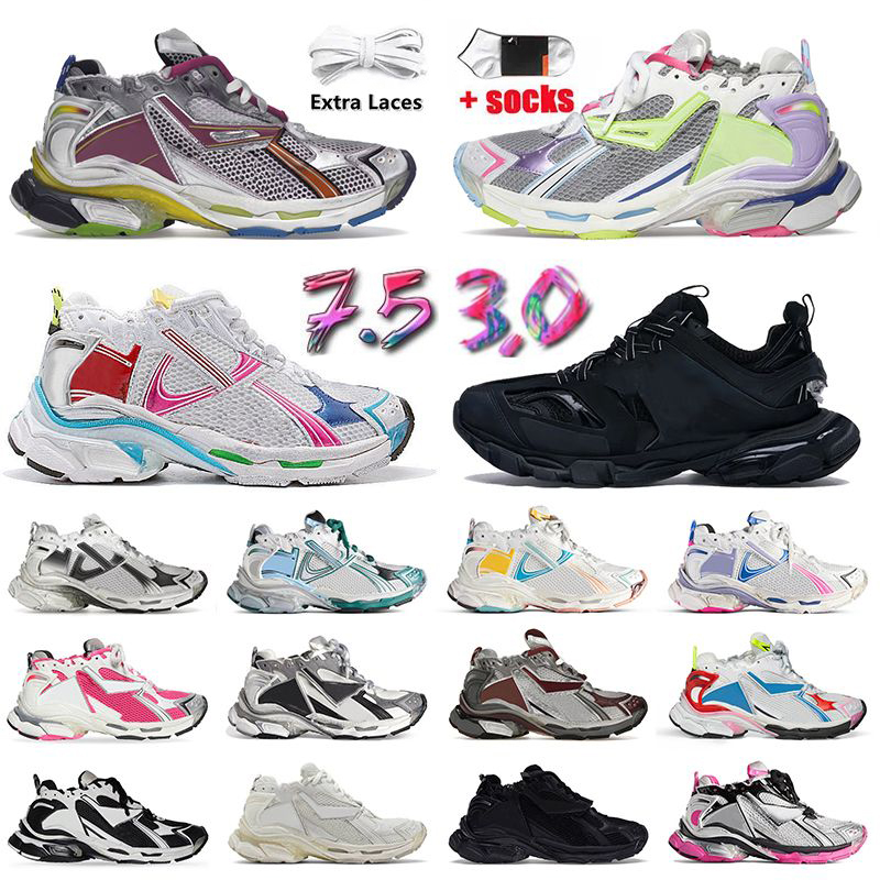 Designer Runners Track 3.0 Sneakers Runner 7 BURGUNDY Deconstruction Trainers Graffiti 7.0 Platform Shoes Men Women Multicolor Tess.s Gomma Trainers Loafers DHgate