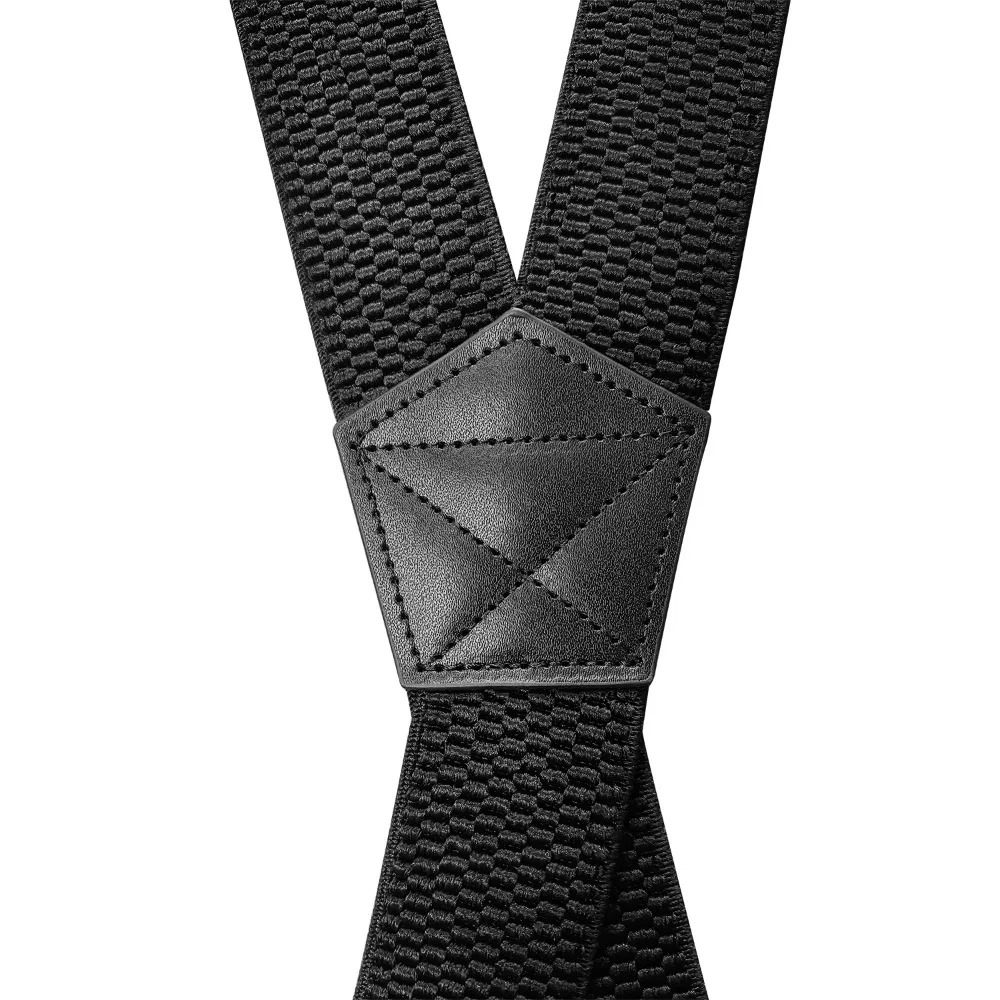 Heavy Duty Suspenders for Men Work Biker Outdoor 3.8cm Wide X-Back with 4 Snap Hook Adjustable Elastic Trouser Braces Strap Belt 250515