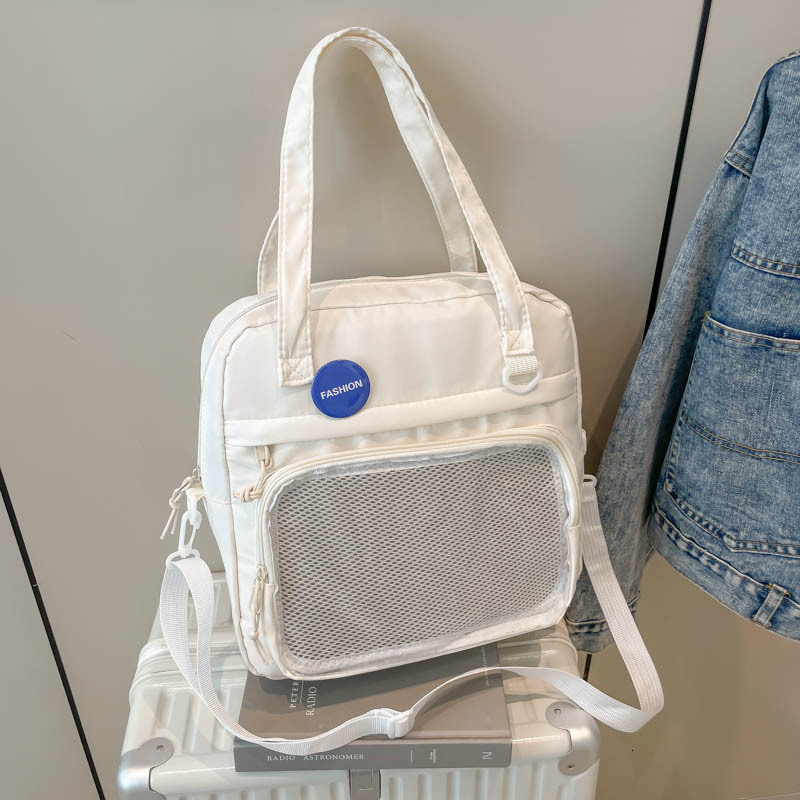 Free Delivery Designer Bag 2025 Winter Casual Crossbody Versatile Transparent Baby Bag Single Shoulder Canvas Large Capacity Campus Commuter Luxury Ba
