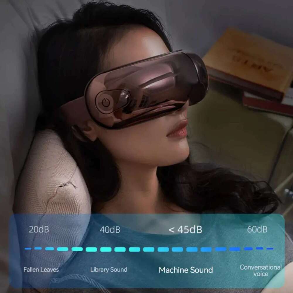 Skin-Friendly POKUJ Multifunctional Massager with Thermal Bandana and Capsule Massage for Ultimate Home Eye Care - Visualize